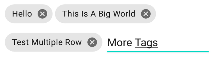 Material Chip with EditText