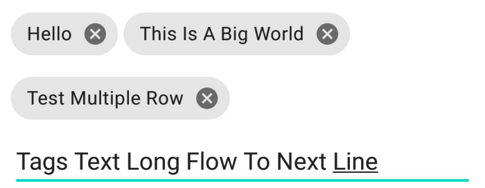 Material Chip with EditText