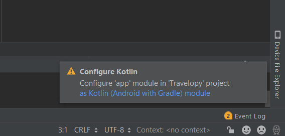 Android Configure Kotlin