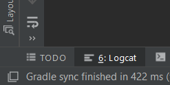 Android Studio bottom-left Rectangle