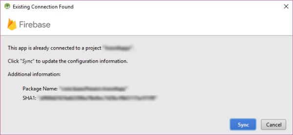 Firebase Sync Existing Project