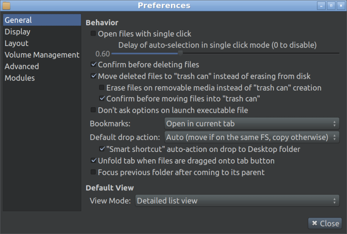 PcManFM Default View