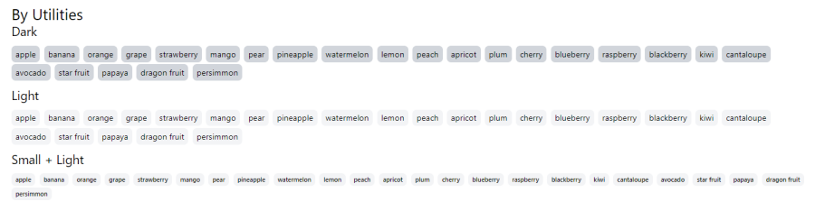 Tailwind Chip Component